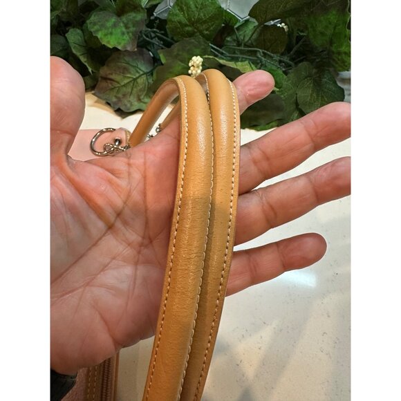 Maxx New York Pink Genuine Leather & Nylon Lined Handbag With Floral Interior De - Picture 7 of 13